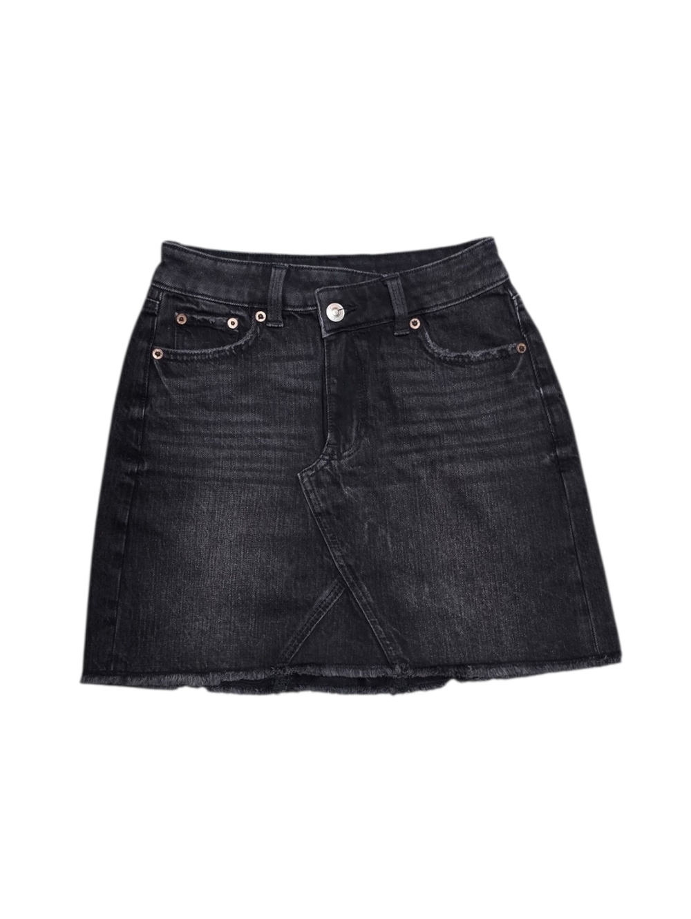 American Eagle Outfitters Black Denim Mini Skirt NWOT
